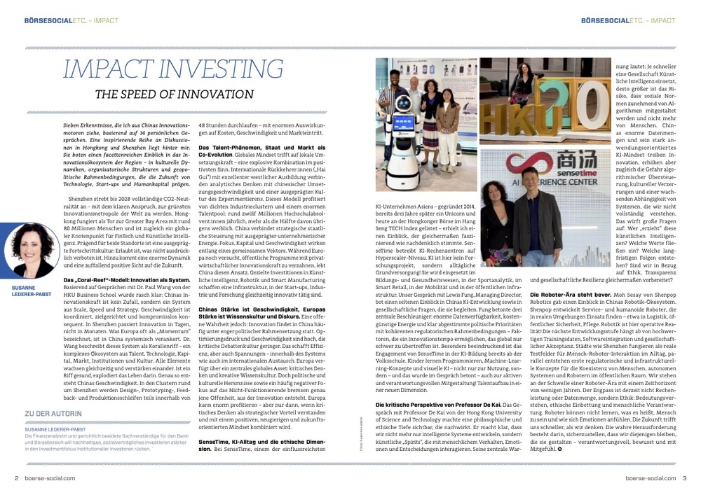 BörseSocial 107 Ausgabe 122025 The Speed of Innovation